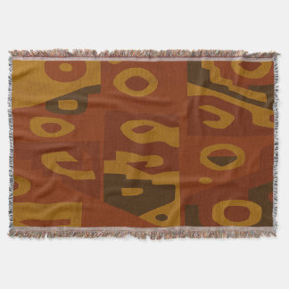 Boho Tribal Pattern Throw Blanket スローブランケット