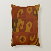 Boho Tribal Pattern Throw Pillow アクセントクッション (正面(垂直))
