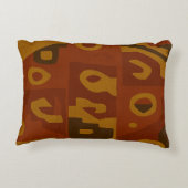 Boho Tribal Pattern Throw Pillow アクセントクッション (裏面)