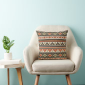 Boho Tribal Stripe Pattern Pillow  クッション (椅子)
