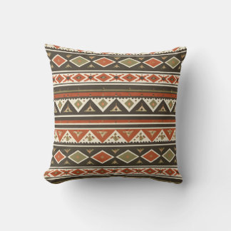 Boho Tribal Stripe Pattern Pillow  クッション