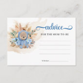 Boho Tropicalテディベアアドバイスは母のためのbe エンクロージャーカード (正面)