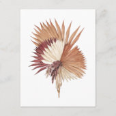 Boho Tropicalファンパーム結婚ズ詳細情報 エンクロージャーカード (裏面)