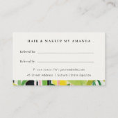 Boho Tropical Foliage Botanical Refer A Friend 名刺 (裏面)