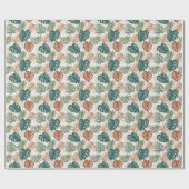 Boho Tropical Leaves  ラッピングペーパー (フラット)