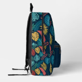 Boho Tropical Leaves Backpack プリントバックパック (左)