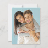 Boho Tropical Wedding写真で日付を保存 セーブザデート (裏面)