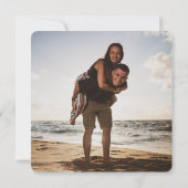 Boho Tropics日付の写真カードを保存 セーブザデート (裏面)