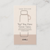 Boho Tumbler Instruction Package Insert 名刺 (正面)