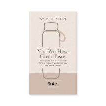 Boho Tumbler Instruction Package Insert