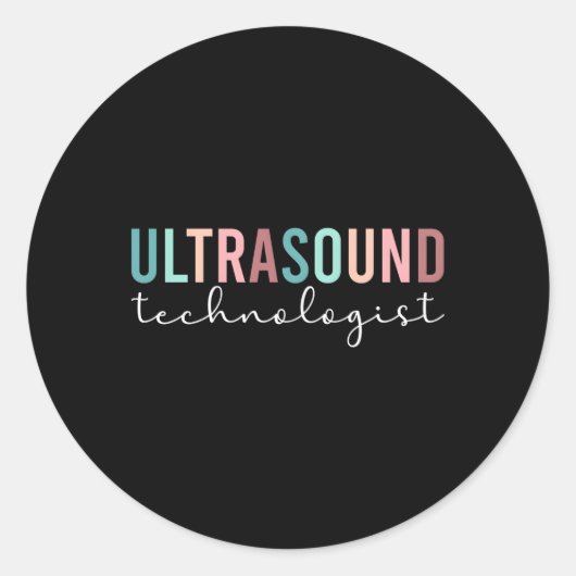 Boho Ultrasound技術者超音波技術 ラウンドシール (正面)