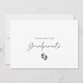 Boho Ultrasound Photo Pregnancy Announcement Card 招待状 (正面)