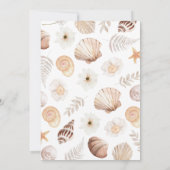 Boho Under the Sea Baby Shour 招待状 (裏面)