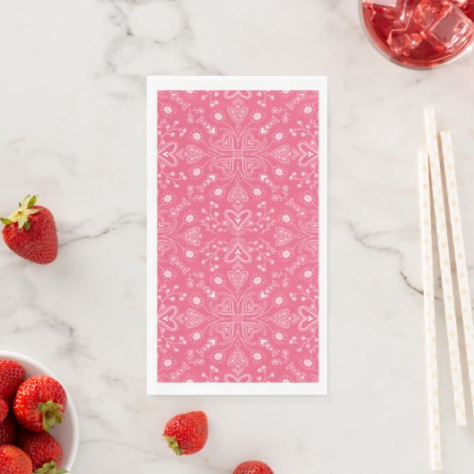Boho Valentine Garden Paper Guest Towels (インサイチュ)
