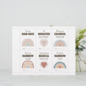 Boho Valentine’s Day Cards for Kids Classroom  レターヘッド (スタンド正面)
