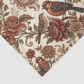 Boho Vintage Birds & Florals 薄葉紙 (詳細)