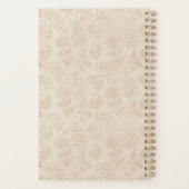 Boho Vintage Floral Botanical Wedding プランナー手帳 (裏面)