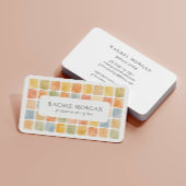 Boho Warm Pastel Tiles Pottery Clay PROFESSIONAL 名刺