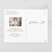 Boho Waterカラークリスマスススススそり2写真 シーズンポストカード (裏面)