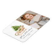 Boho Waterカラークリスマススススススソリ写真 マグネット (左側)