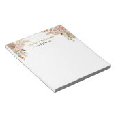 Boho Waterカラーフローラメモ帳 ノートパッド (アングル)