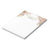 Boho Waterカラーフローラメモ帳 ノートパッド (回転)