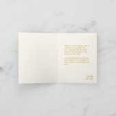 Boho Waterカラーフローラ卒業写真 サンキューカード (内部)