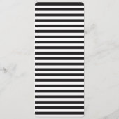 Boho Waterカラーフローラ結婚のディナーメニュー メニュー (裏面)