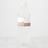 Boho Waterカラー抽象芸術𝄅が後に楽しく ペットボトルラベル (裏面)