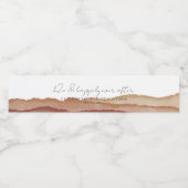 Boho Waterカラー抽象芸術𝄅が後に楽しく ペットボトルラベル (シングルラベル)