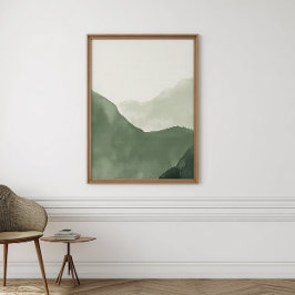 Boho Waterカラー抽象芸術ポスター | 中性プリント ポスター