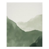 Boho Waterカラー抽象芸術ポスター | 中性プリント ポスター (正面)