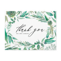 Boho Water Color緑と多肉植物ありがとう