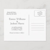 Boho Water Color花ポストカードを保存 案内ポストカード (裏面)