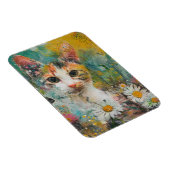 Boho Water Color Cats 自然 - Feline Art (3) マグネット (右側)
