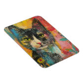 Boho Water Color Cats 自然 - Feline Art (6) マグネット (右側)