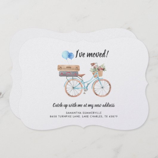 Boho Water Color Moving Announcement (正面/裏面)