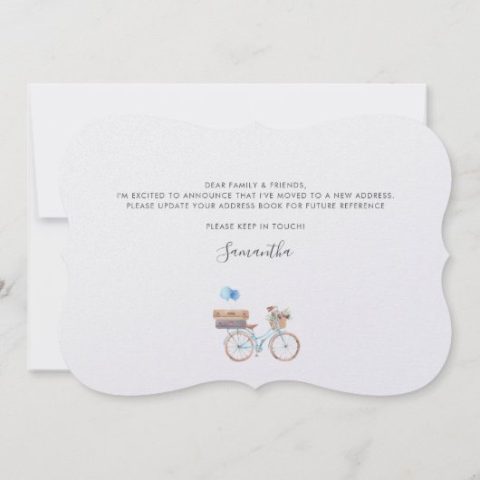 Boho Water Color Moving Announcement (裏面)