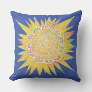Boho Water color Sun by Cherie's Art(c)2021 クッション