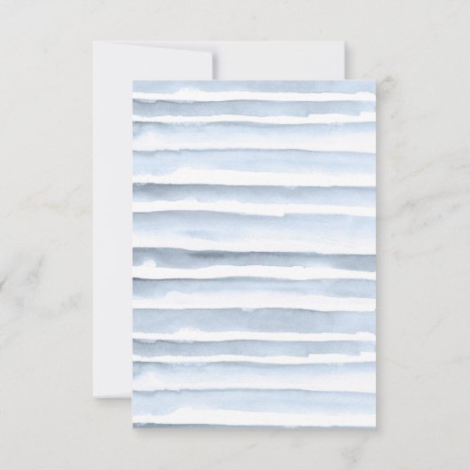 Boho Watercolor Beach Wedding Meal Choice 出欠カード (裏面)