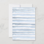 Boho Watercolor Beach Wedding Meal Choice 出欠カード (裏面)