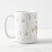 Boho Watercolor Floral Amazing Grandma Gift コーヒーマグカップ (左)