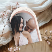 Boho Watercolor Floral Photo Arch Bridal Shower 招待状