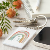 Boho Watercolor Rainbow キーホルダー (正面右)