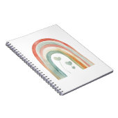 Boho Watercolor Rainbow ノートブック (右側)