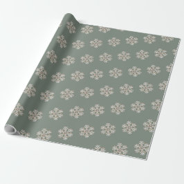 Boho Watercolor Snowflake Pattern ラッピングペーパー