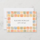 BOHO WATERCOLOR TILES WARM PASTEL gift card (正面)