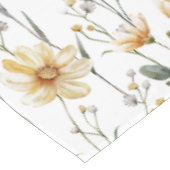Boho Watercolor Wildflower テーブルクロス (アングル)