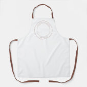 Boho Watercolor Wildflowers Floral Arranger エプロン (正面)