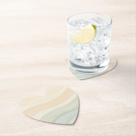 Boho Waves Design ペーパーコースター (インサイチュ)